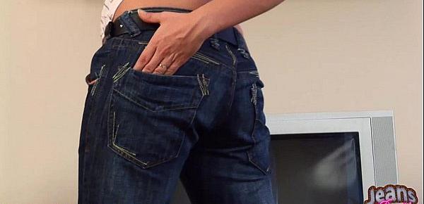  Lanza Wears Nothing But Panties And Jeans